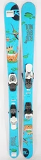 Rossignol S1 Pro Frog King Twin Tip Junior Skis with Bindings - 135 cm Used