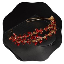 Crystal Wedding Headband Tiara Bridal Rhinestone Headpiece for Women Girls