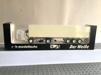  R+H Modellauto 02009 1:87 LKW MAN Kofferlastzug ''Der Weiße'' (FJ240-4R22/6)