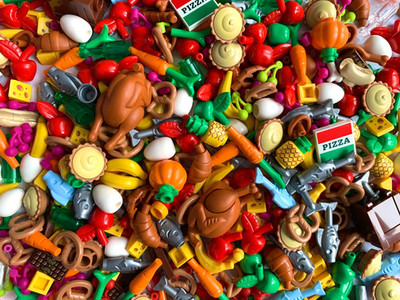 LEGO  Essen & Lebensmittel [5 100 Stk.]   Brot, Gemüse, Obst, Fleisch   NEUWARE