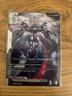 Gundam Card Game - Wing Gundam Zero (EW) - GD05-067 Freedom Ascension LR