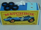 Restoration kit for Matchbox Lesney 52b B.R.M. Racing Car with crafted box