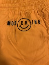 Moschino Jeremy Scott Sweatpants Orange Smiley logo Size 32 US Medium