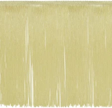 12" Chainette Fringe Trim, Polyester-Made Decorative Fringe Trim, Versatile Frin
