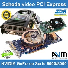 Scheda video PCI Express NVIDIA GeForce 8400 6600 GT 6200 8800GT 7300 ASUS 9800