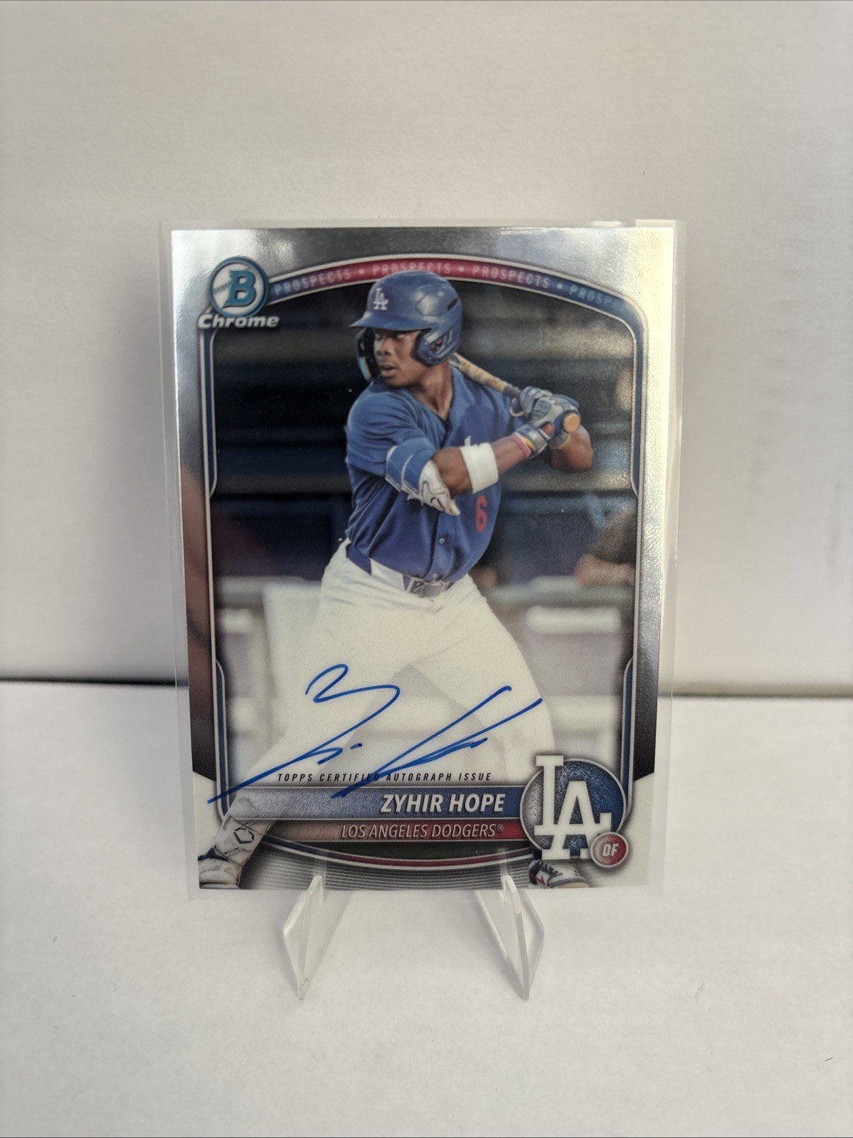 2025 Bowman - Chrome Prospect Autographs Zyhir Hope #CPA-ZH (AU, RC)