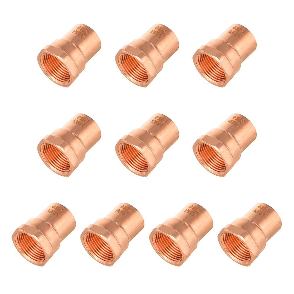 10 Piece 3/4-Inch C x FNPT Copper Female Adapter