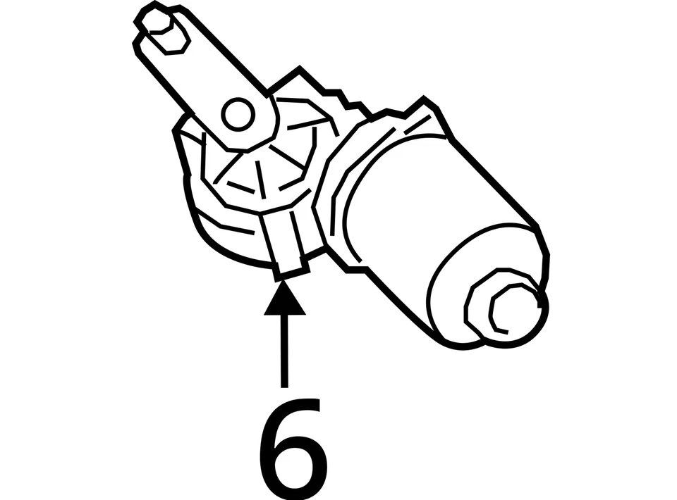 Hyundai Elantra 2013 motor limpiaparabrisas delantero fabricante de equipos originales 130 k millas - LKQ387180884 Foto 4 de 4