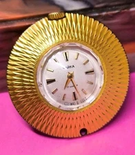 Vintage USSR Soviet Era Watch Chaika Pendant Gold Plated AU5  case  Mechanical