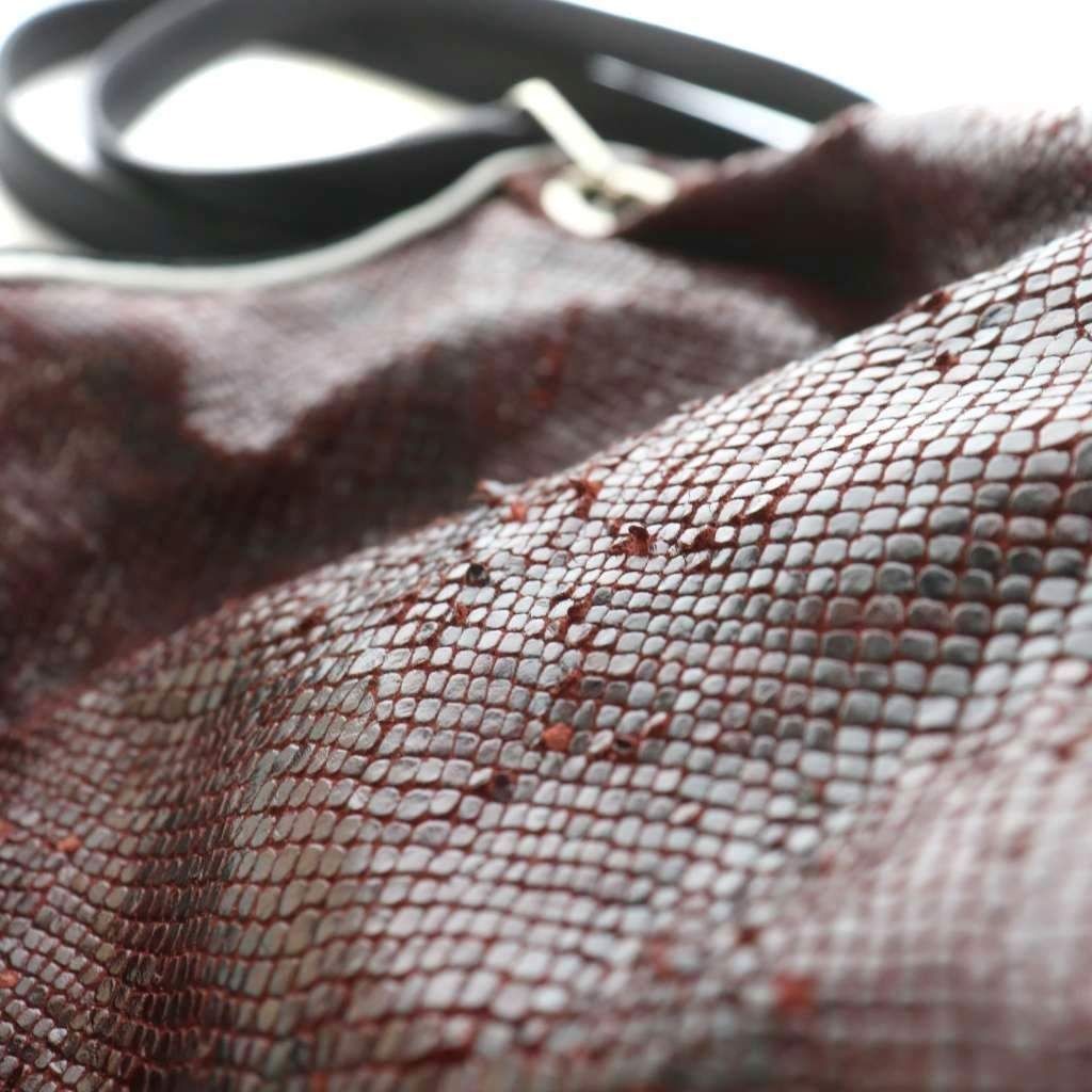 LONGCHAMP Longchamp Tote Leather Python Pattern A… - image 8