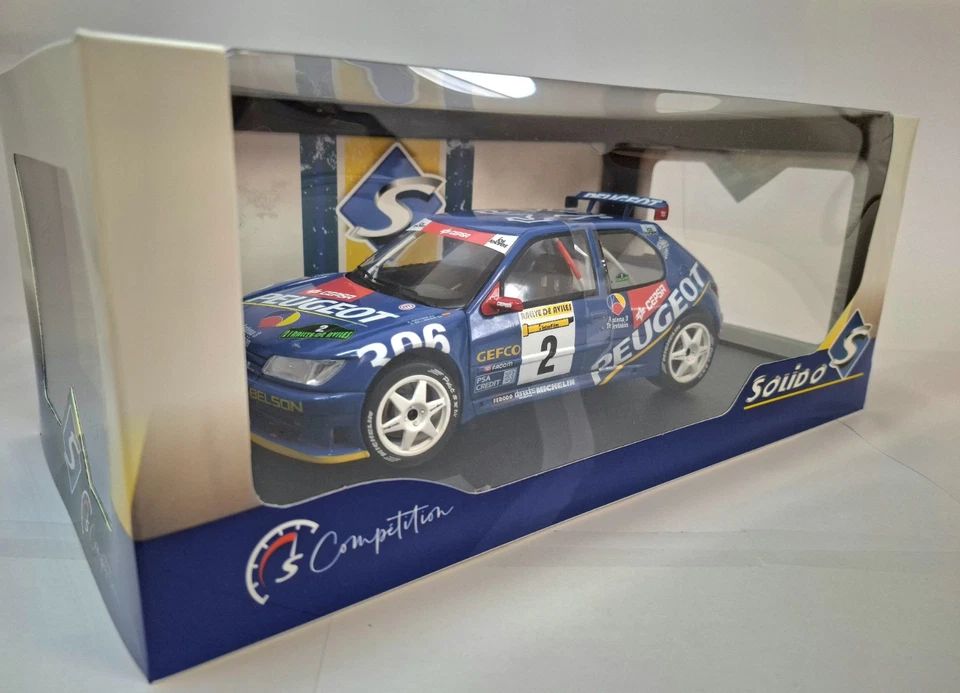 SOLIDO 1/18 - PEUGEOT 306 MAXI - RALLYE DE AVILES 1997 S1808309