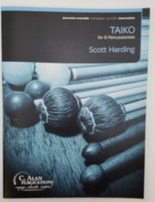 TAIKO 6 - 8 Percussionists Scott Harding Score  Parts Item  05160