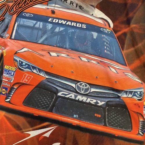 NASCAR #19 Carl Edwards/Joe Gibbs Racing T Shirt Size Large Front/Back Print - Picture 4 of 9