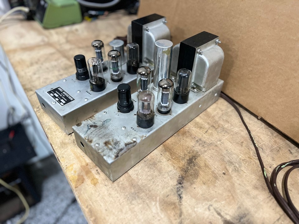 2 1940s Humble MONOBLOCk 6V6 tube Amplifiers for Hifi stereo Guitar amp