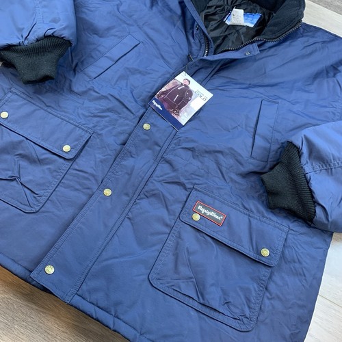 NWT Refrigiwear ChillBreaker Parka Men’s 5XL Navy Heavy Duty Work Wear Insulated - Picture 5 of 19