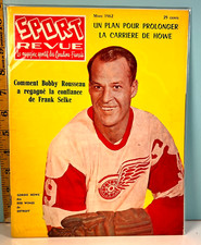 🔥 Mar. 1962 Sport Revue French-Canadian Hockey Magazine HIGH GRADE!🔥 G. Howe!