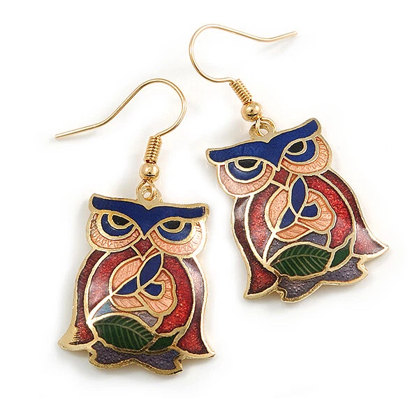 Owl shaped deals earrings