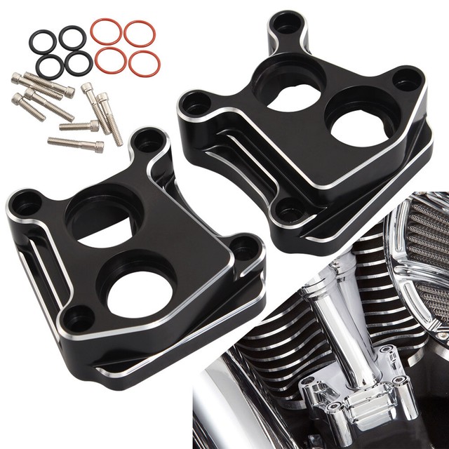 Front Rear Lifter Tappet Block Covers CNC Aluminum For Harley Davidson