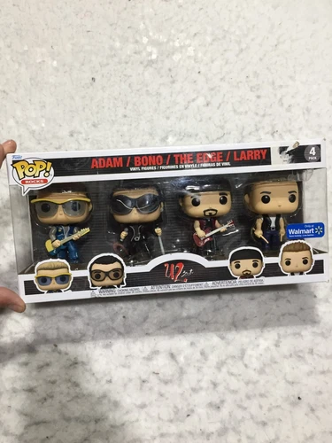 Funko Pop Rocks U2 Zoo TV 4 Pack Figures Adam Bono The Edge Larry Exclusive