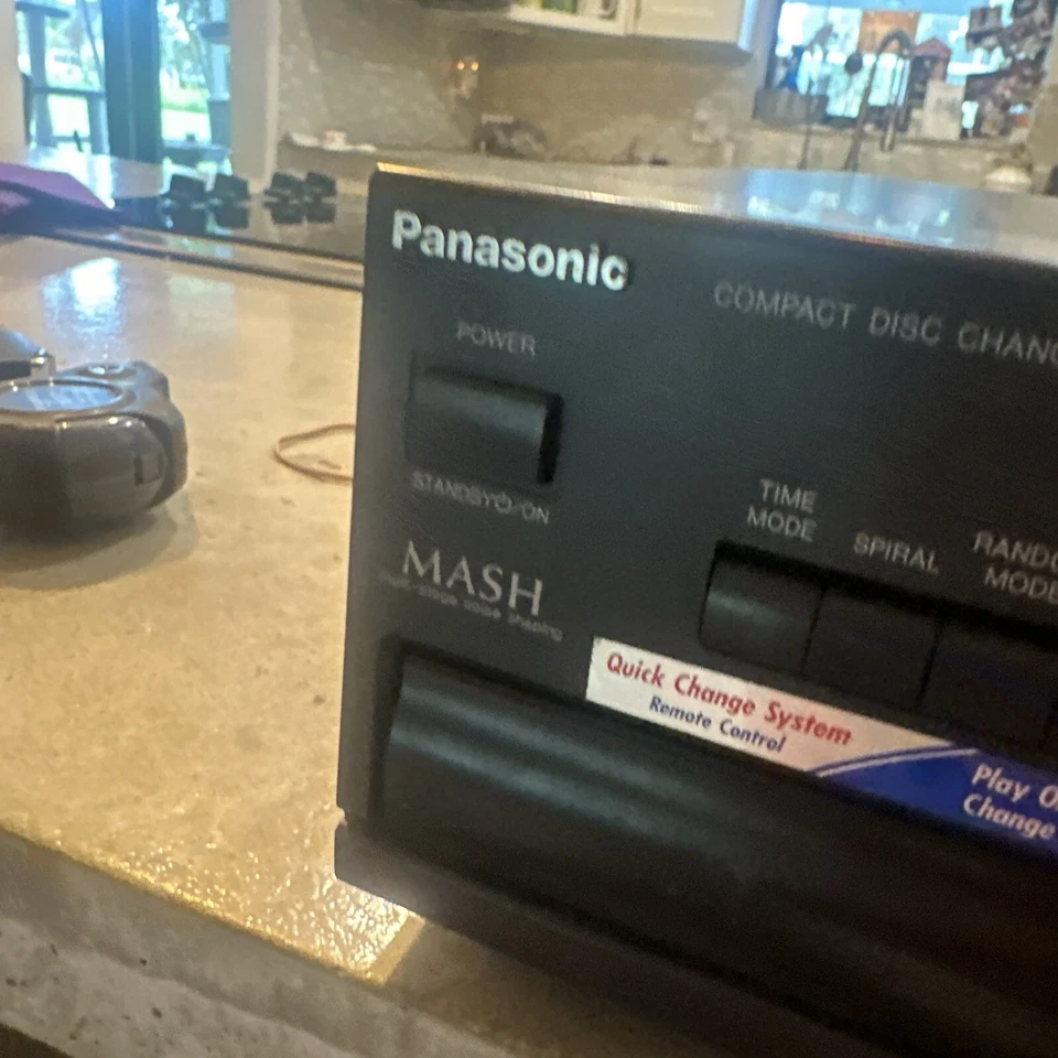 Cambiador de CD Panasonic SL-PD449 5 discos carrusel-sin control remoto-Japón 1994-probado funciona Foto 4 de 4