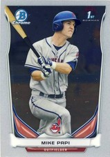 (55) 2014 Bowman Draft MIKE PAPI Rookie LOT ALL CHROME Indians CDP36