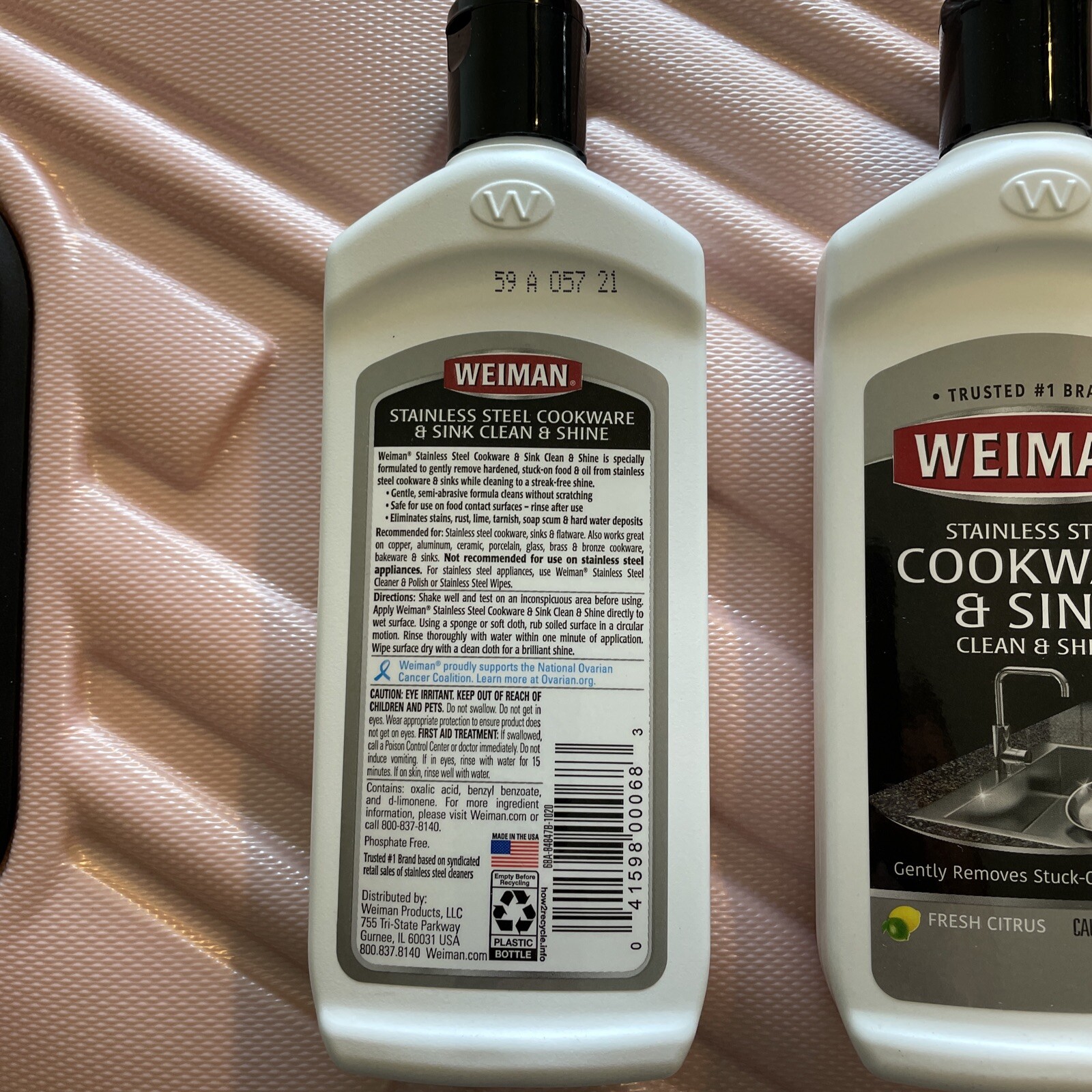 3 PACK Weiman Stainless Steel Sink and Cookware Cleaner and Polish 3
