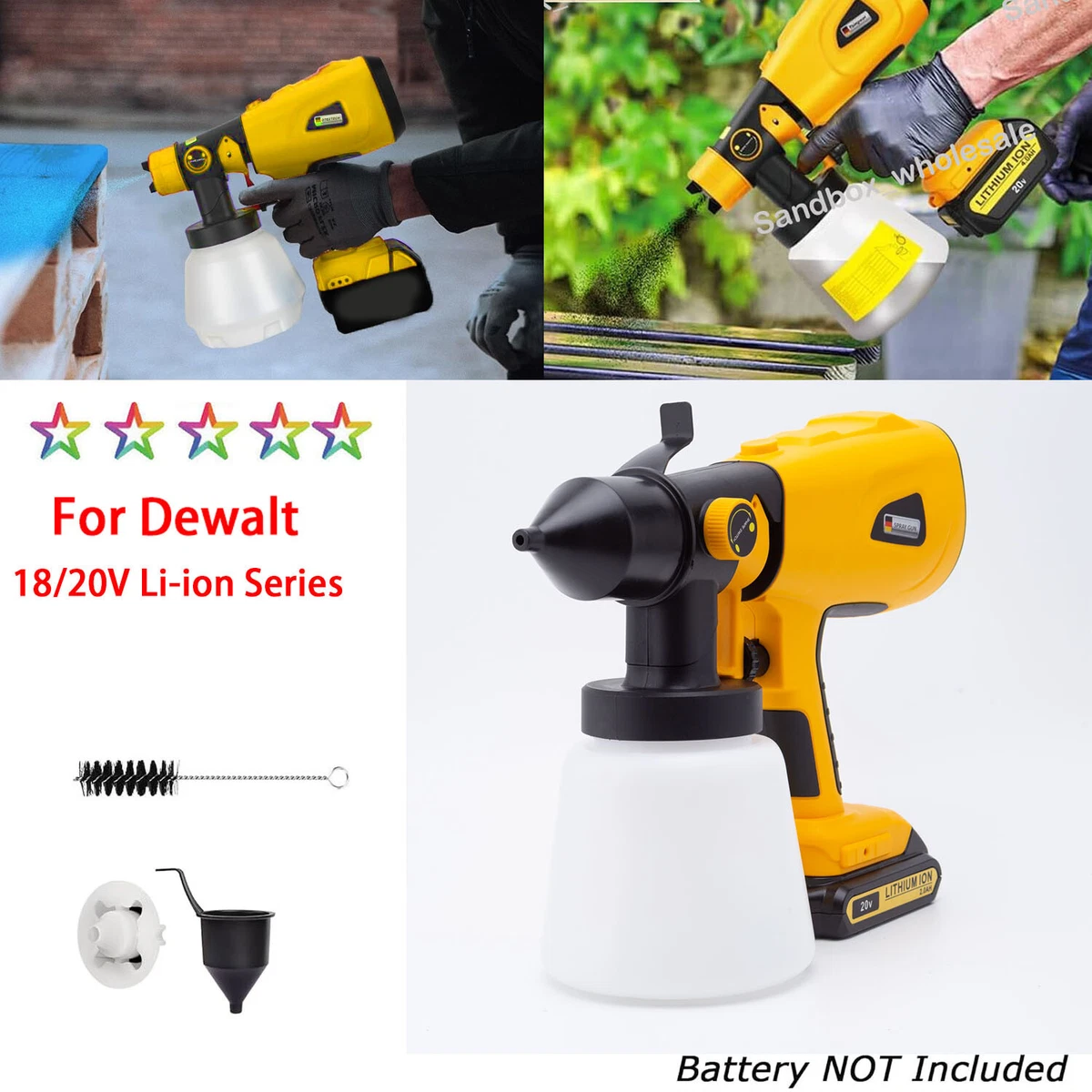 Dewalt battery online paint sprayer