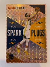 PRISM, ROYAL PRISM?? STEPHEN CURRY, "NBA HOOPS, SPARK PLUGS" VENDING M STICKER