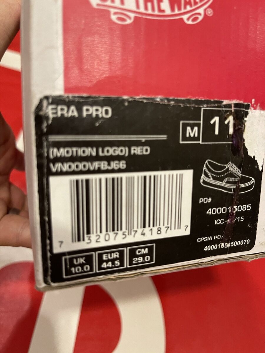 Brand New Vans X Supreme Era Pro Motion Logo Red With Brand New Vans X Supreme Era Pro Motion Logo Red With