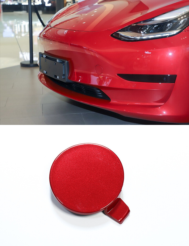 Front Bumper Tow Hook Cover Towing Hook Cover Cap for Tesla Model 3