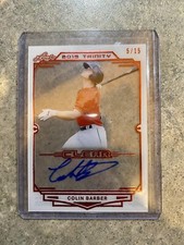 2019 Leaf Trinity Colin Barber Clear Auto Red /15