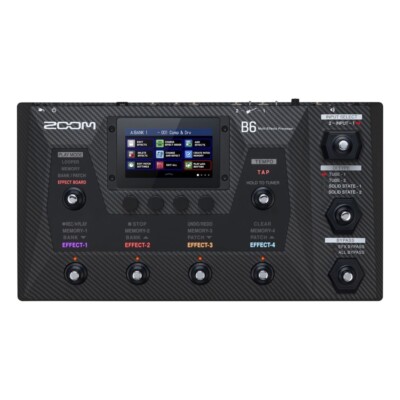 ZOOM B6 Multi Effects Pedal  Processor for Bass Guitar W/Box