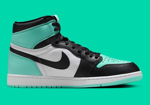 Nike Air Jordan 1 Retro High OG Green Glow White Black DZ5485-130 Men's - Picture 7 of 8