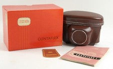ZEISS IKON CONTAFLEX I LEATHER CAMERA CASE, Box  Instructions