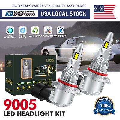 Plug&Play 9005 HB3 CSP LED Headlight Bulbs High Beam 6000K White Conversion Kit