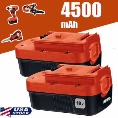 18V for Black and Decker HPB18 18 Volt 4.5Ah Battery HPB18-OPE 244760-00 NI-MH