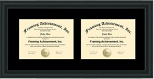 Graduation Double Diploma Frame Degree Two University Major Certificate Document