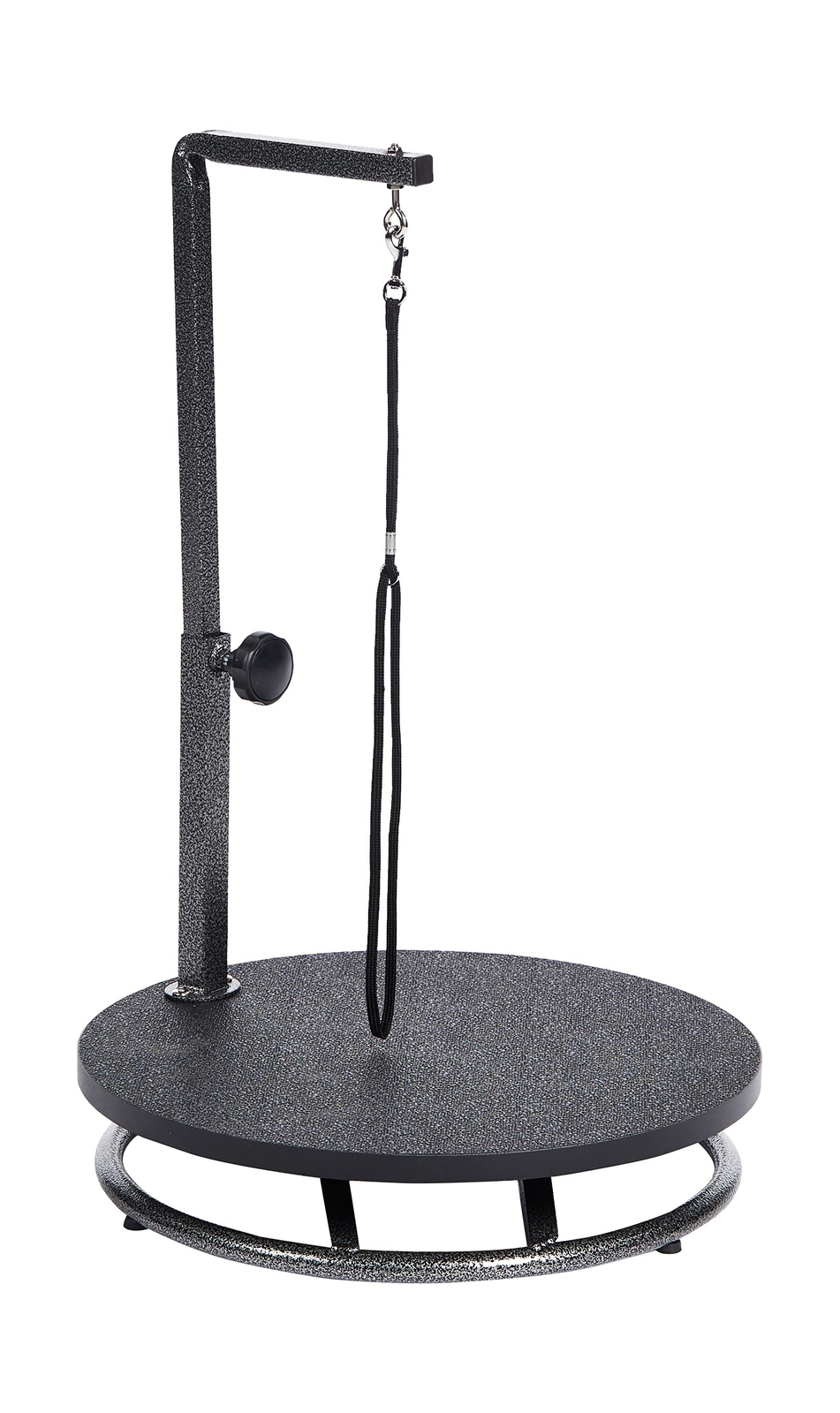 Round Pet Grooming Table – Rotatable Black 18