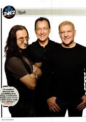 PTP73 MAGAZIN PIN UP BILD/POSTER 11X9'' GEDDY LEE & RUSH
