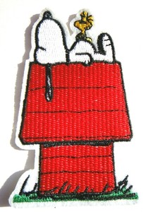 woodstock snoopy peanuts embroidered patch