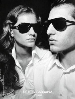 2000 DG Dolce Gabbana Steven Meisel Gisele Bundchen eyewear