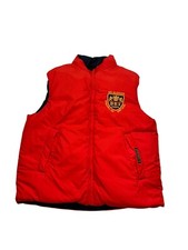 Polo Ralph Lauren Reversible Down Puffer Vest Boys Medium 10-12 Youth Full Zip