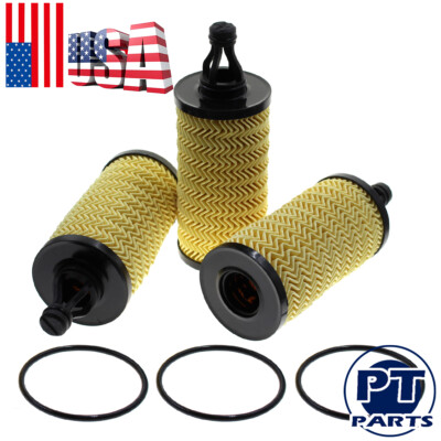 3 PCS Oil Filter Fit For 29893 Maserati Ghibli Quattroporte Levante 3.0L 311401 