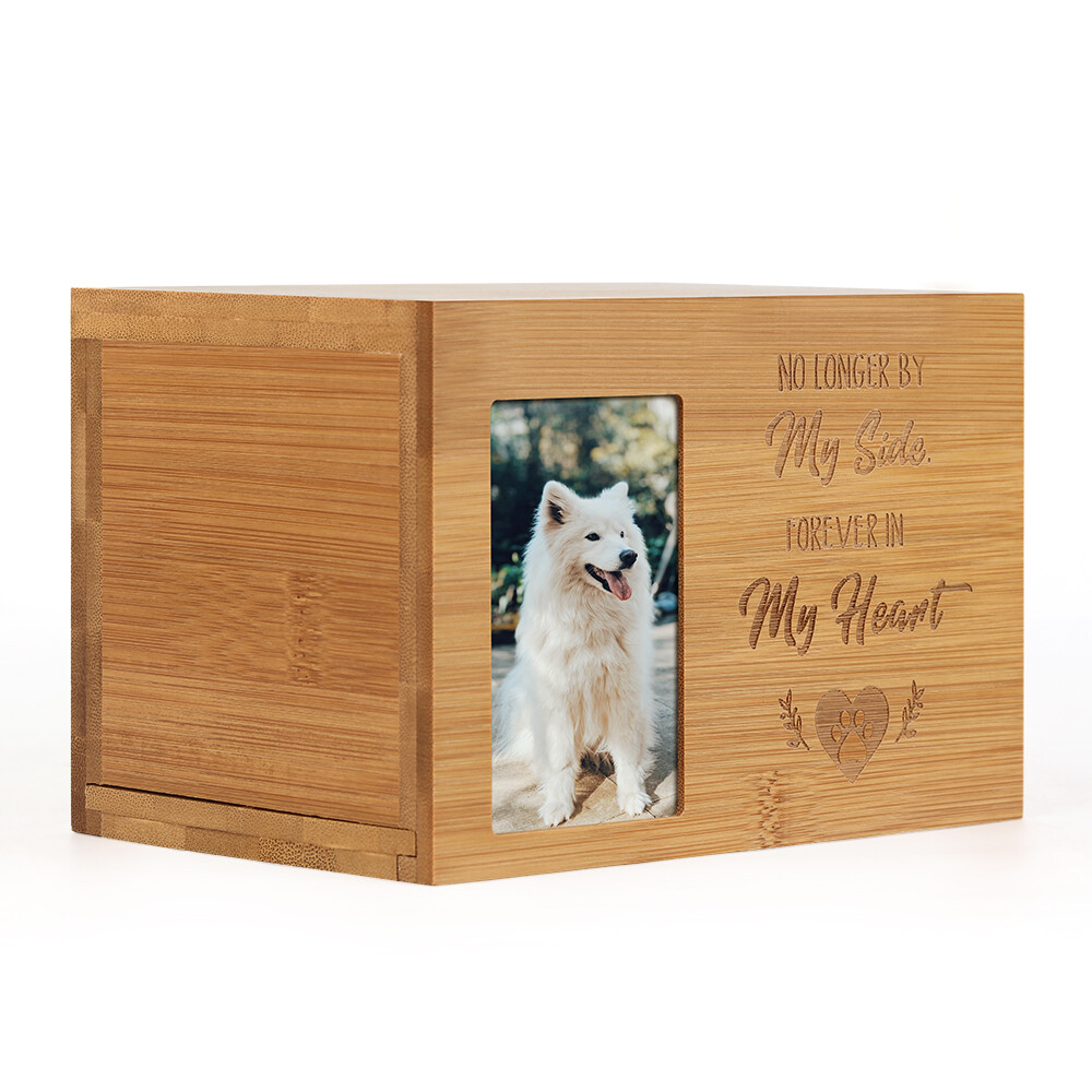 Pet Cremation Urn Wooden Memorial Keepsake Box Cat Dog Burial Box w