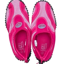 The Wave Easy USA Womens Pool Beach Stretch Drawstring Heavy Tread Water Shoes 7