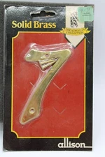 4” Solid Brass House NUMBER 7-SEVEN THE KINGSLEY COLLECTION NEW OLD STOCK FLAT