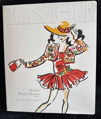 Vintage Barbie Classique Collection Flower Shower Fashion - Janet Goldblatt NIB