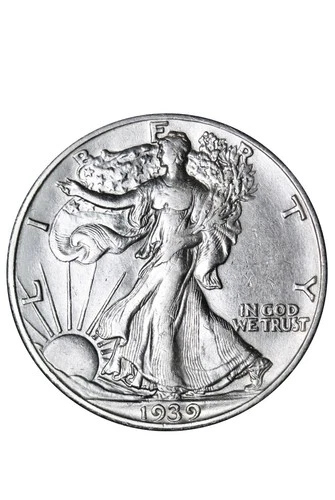 1939 Liberty Walking Half Dollar VF Very Fine 90% Silver 50c US Coin Collectible