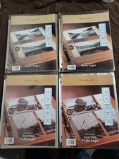 Office MAX Clear Assorted Photo Pages for 3-Ring Binder, 4 Packs of 10, 40 pages