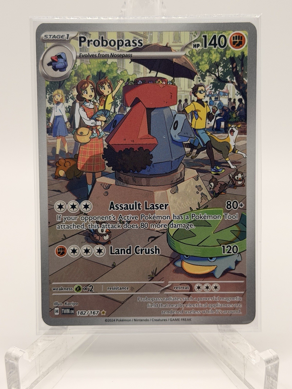 Probopass 182/167 Sv06: Twilight Masquerade Holo Pokemon NM ++